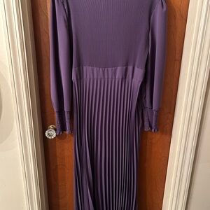 Dark Lavender/Purple Colored Long Sleeve Dress